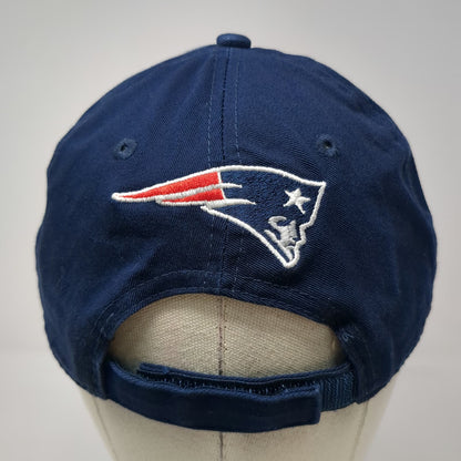 New England Patriots NFL New Era Blue One Size Strapback Hat Embroidered Logo
