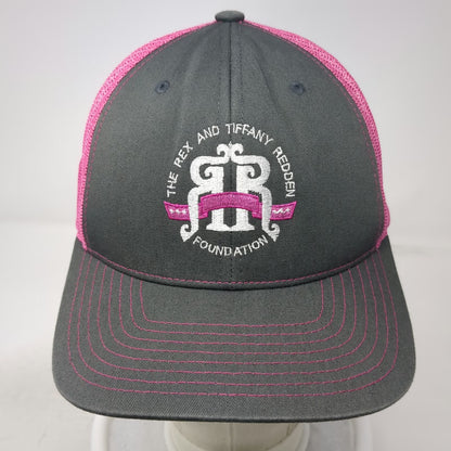 Richardson Trucker Hat Gray Pink One Size Mesh Rex Tiffany Redden Foundation