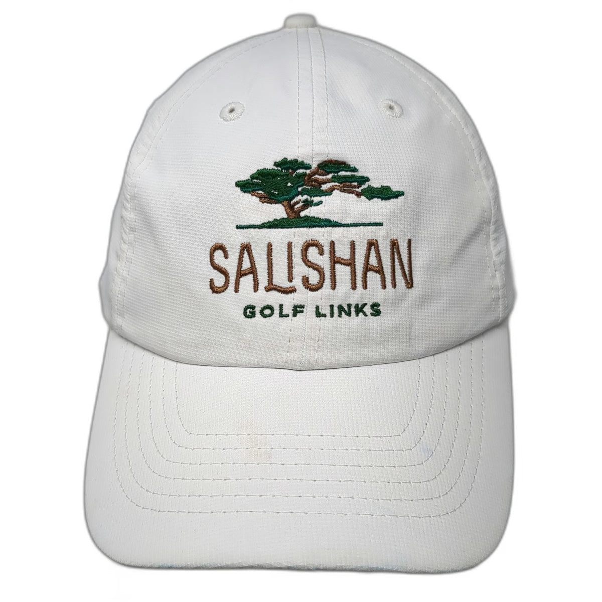 Imperial Baseball Cap White One Size Salishan Golf Links Strapback Hat Golfing
