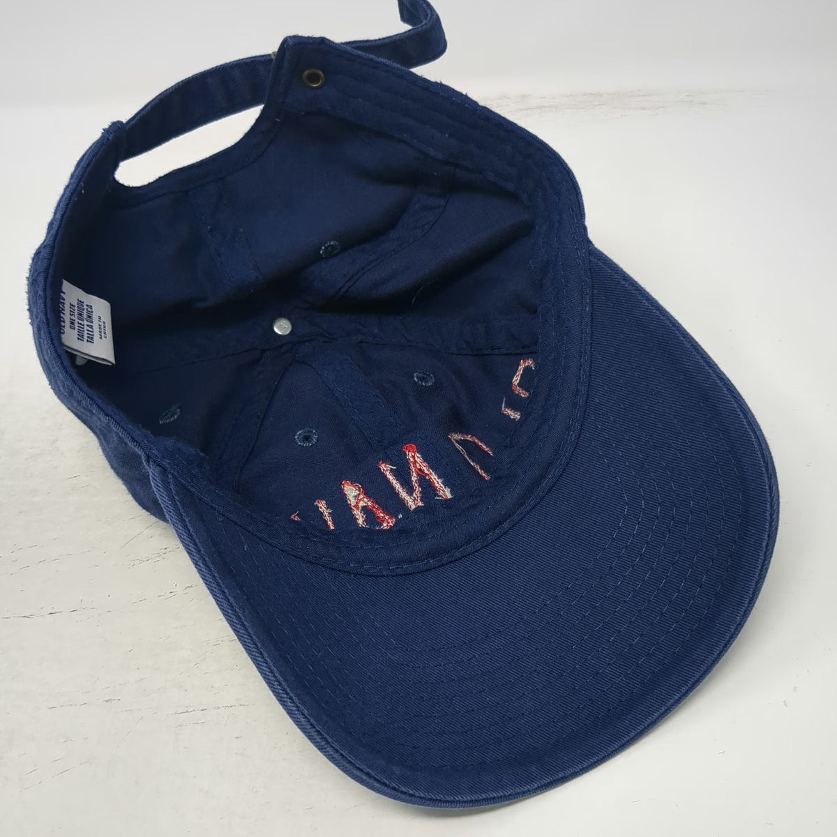 Old Navy Baseball Cap Blue One Size EST 94 Embroidered Cotton Slideback Hat