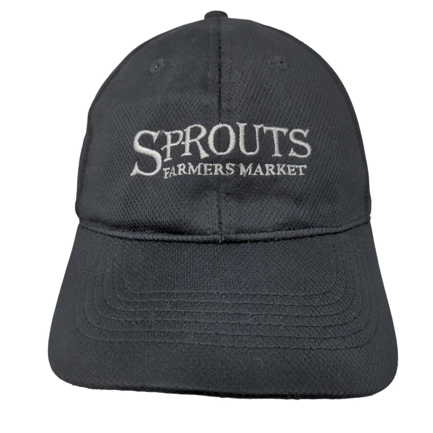 Sprouts Farmer's Market Men's Strapback Hat Black Adjustable Embroidered Logo