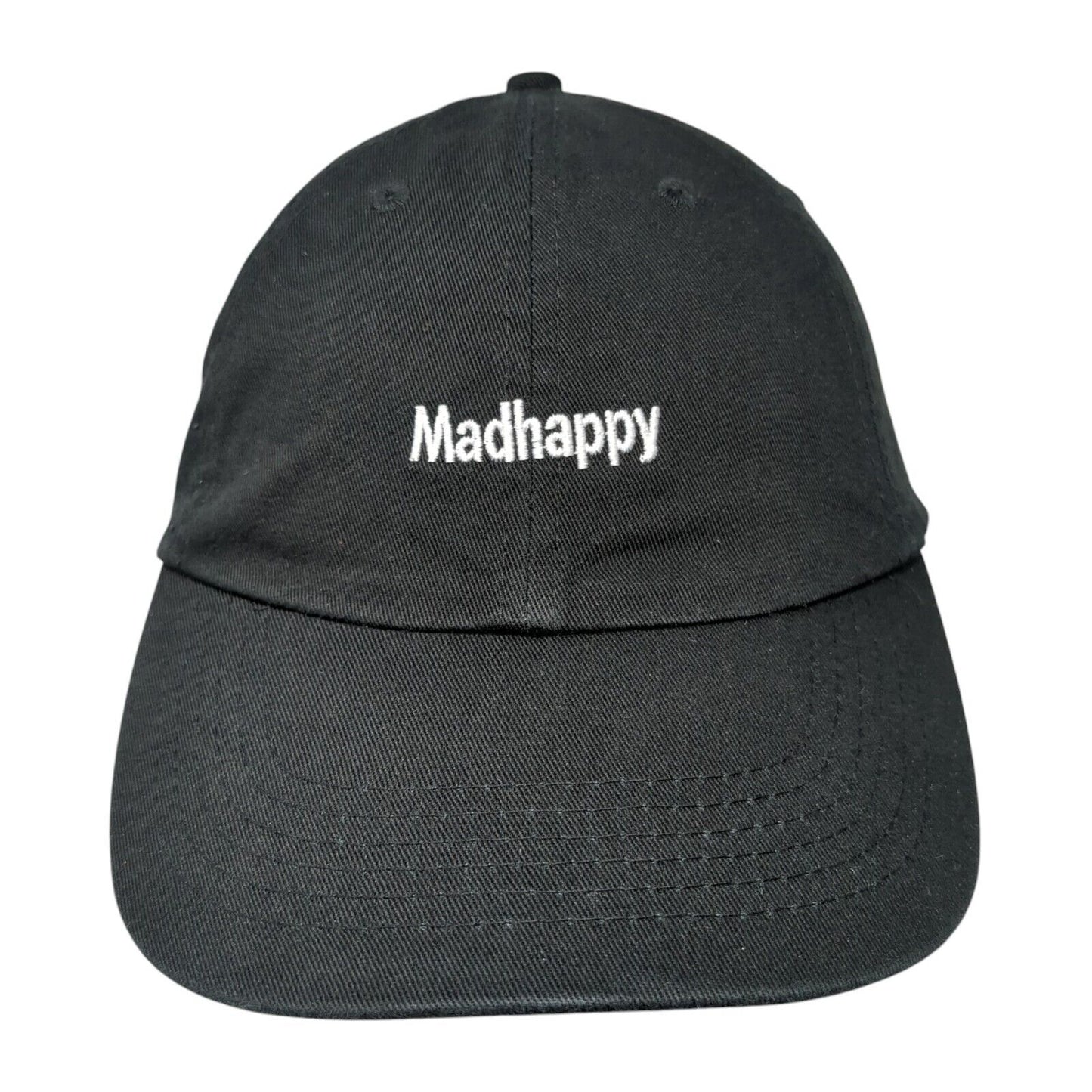 Madhappy Slideback Hat Black One Size Adjustable Embroidered Vented Holes