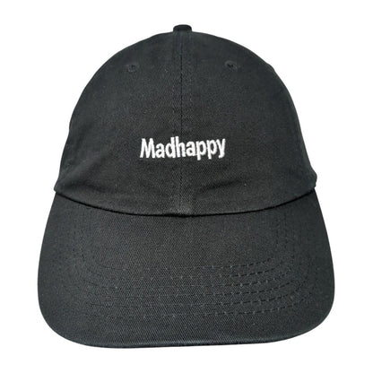 Madhappy Slideback Hat Black One Size Adjustable Embroidered Vented Holes
