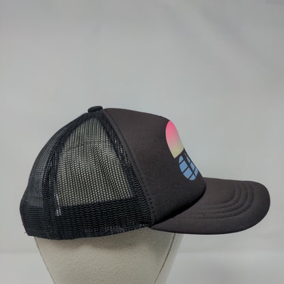 CALI Snapback Trucker Hat Black OSFA Adjustable Mesh Back Old Navy Polyester