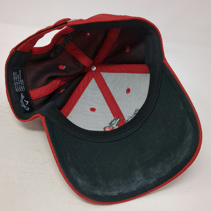 Callaway Baseball Cap Red One Size Big Bertha Golf Performance Strapback Hat