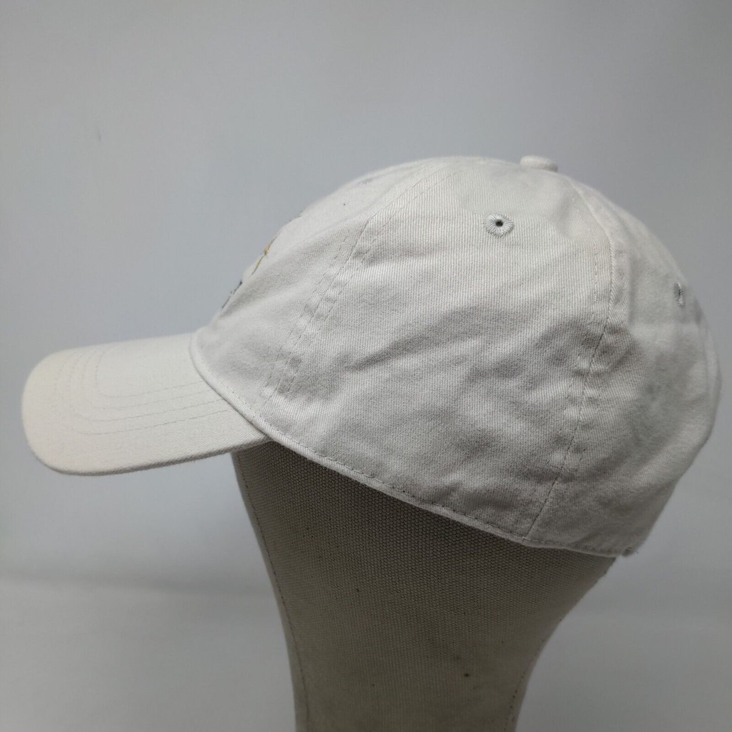 Toscana Men's Strapback Hat Tan Adjustable Embroidered Logo 100% Cotton