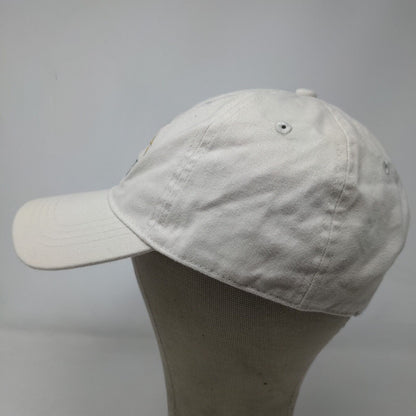 Toscana Men's Strapback Hat Tan Adjustable Embroidered Logo 100% Cotton