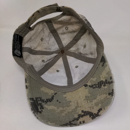 Adapco Strapback Hat Camouflage One Size Embroidered Adjustable 6 Panel