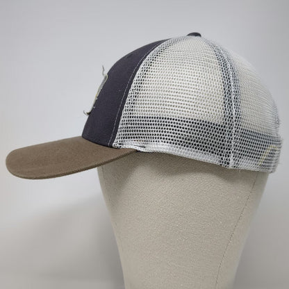 K-Products Trucker Hat Black Brown White Yellow One Size Simplot Mesh Back