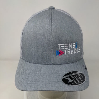 Teens2Trades Snapback Trucker Hat Gray One Size 110 Flexfit Tech Yupoong