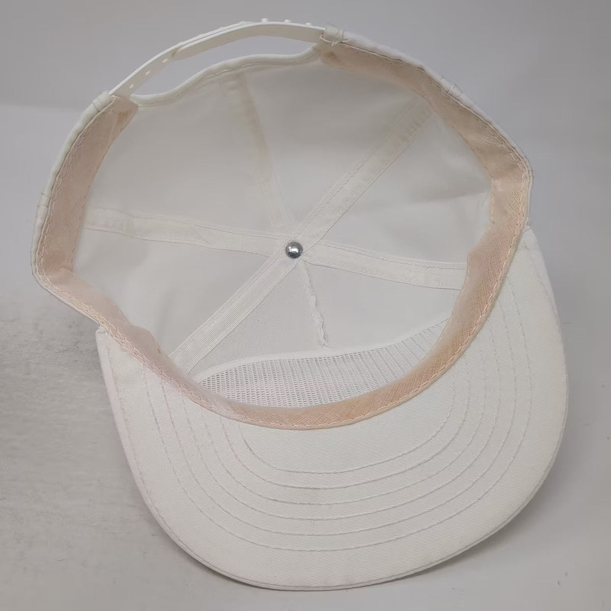 White Trucker Georgia-Pacific Winners Circle Snapback Hat OS Racing Vintage