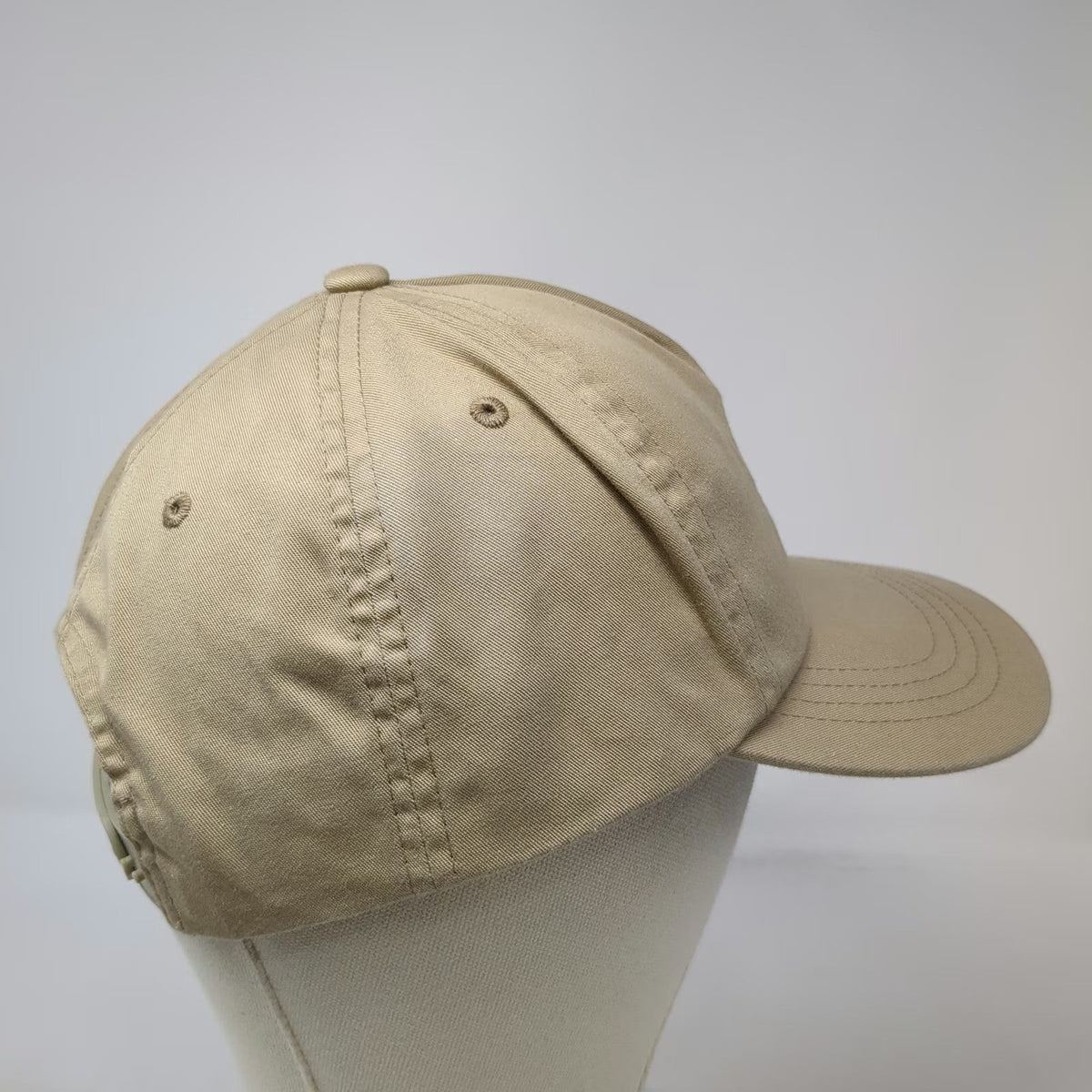 Yupoong 5 Panel Beige One Size Antics Keeping & Pushing Snapback Hat Curved Brim