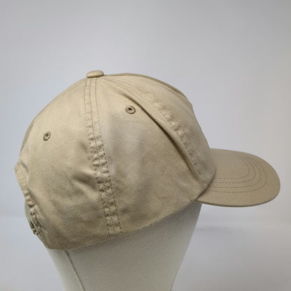 Yupoong 5 Panel Beige One Size Antics Keeping & Pushing Snapback Hat Curved Brim