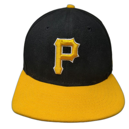 New Era MLB Pittsburgh Pirates Snapback Hat Black Yellow One Size 9FIFTY Brim