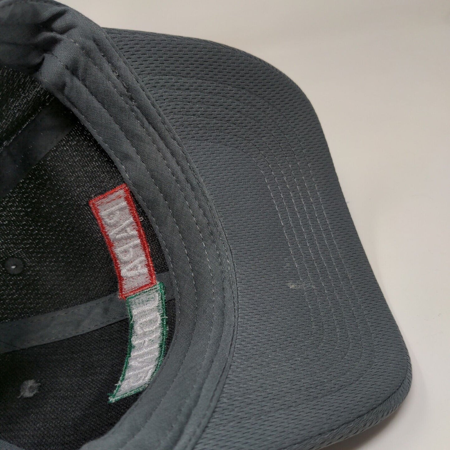 Papa John's Mens Strapback Hat Gray Adjustable Embroidered Logo Employee Uniform