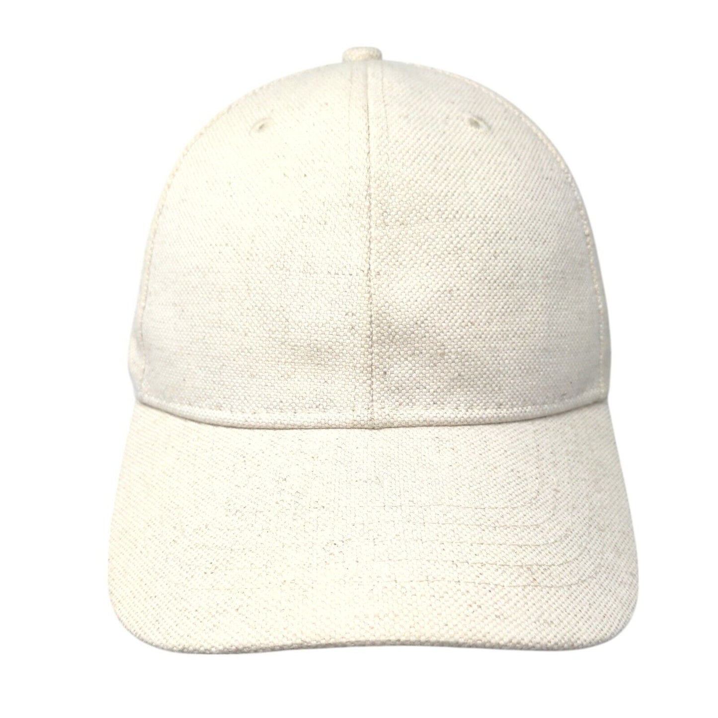 Unbranded Slideback Hat Tan OSFM Adjustable Vented Holes 6 Panel Blank