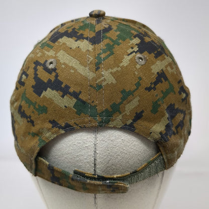 Jacobson Hat Baseball Cap Brown Digital Camo One Size Knoebels Strapback Hat