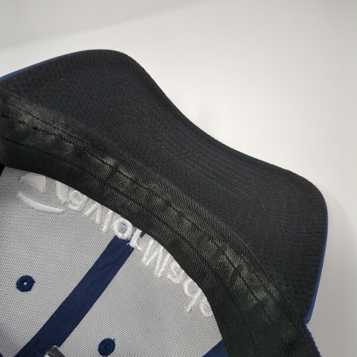 TaylorMade Fitted Mesh Back Hat Blue L/XL Solid Embroidered A-Flex