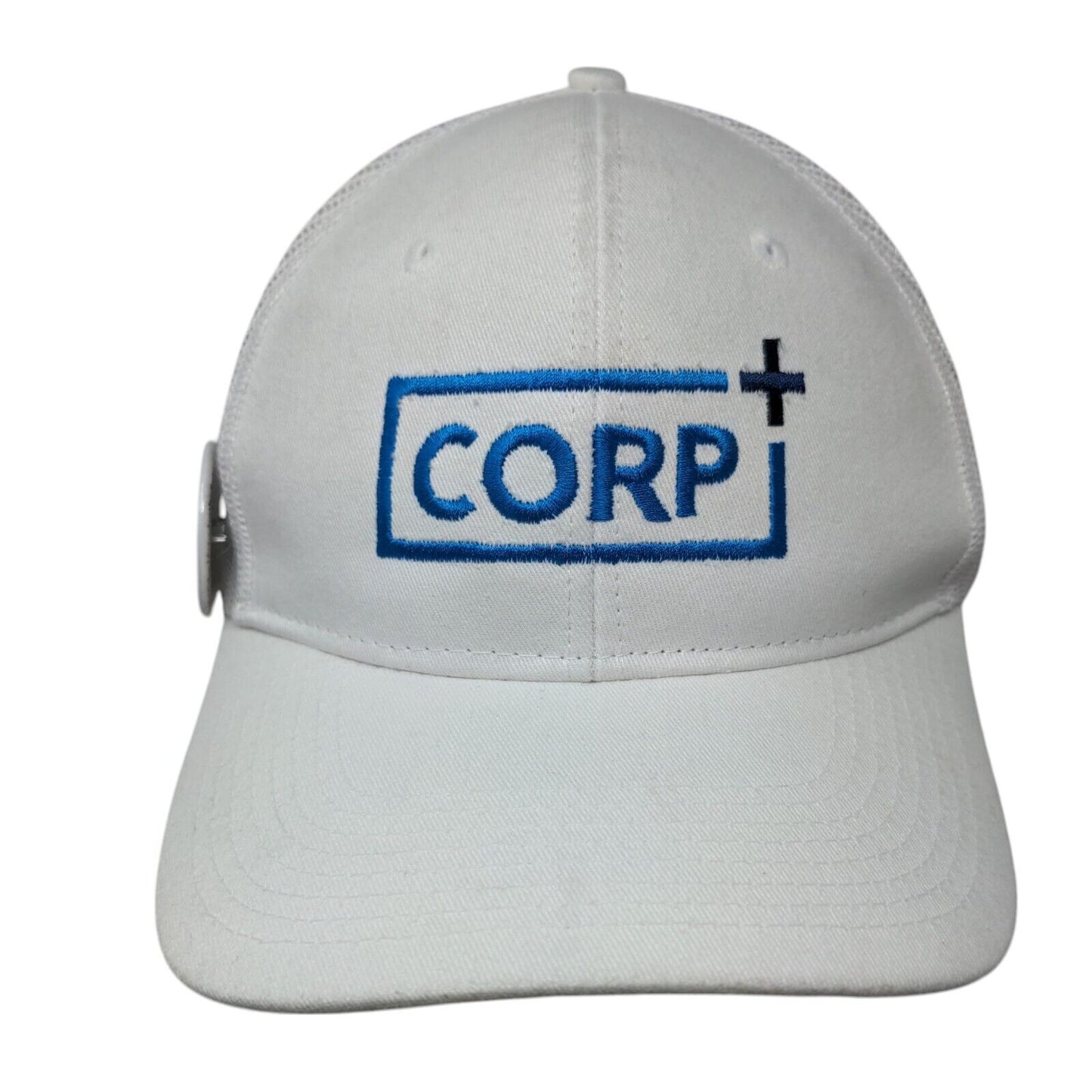 Corp+ Motel Studio 6 Snapback Trucker Hat White One Size Mesh Back