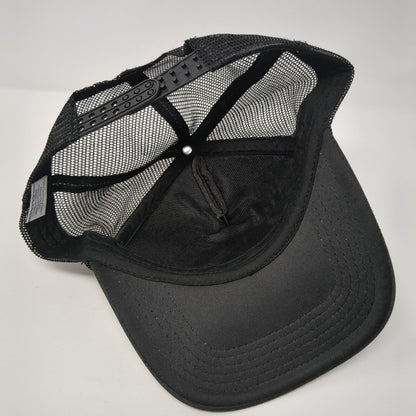 Fifty AF Snapback Trucker Hat Black One Size Adjustable Mesh Back Rope Polyester