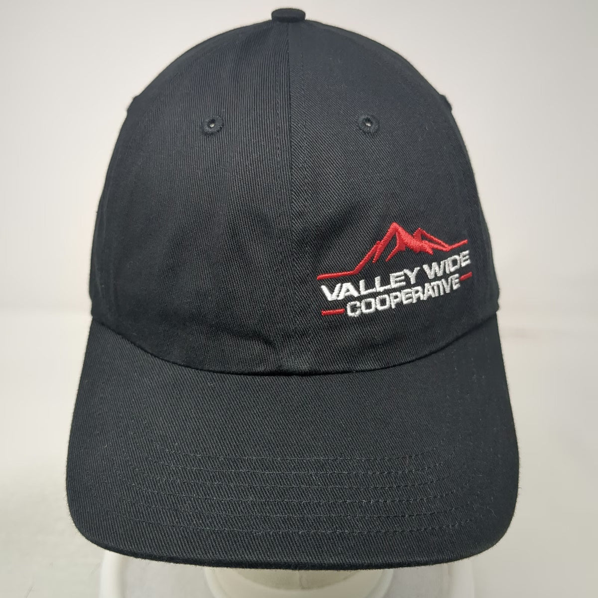 Richardson Snapback Black One Size Valley Wide Cooperative Hat Cotton Adjustable