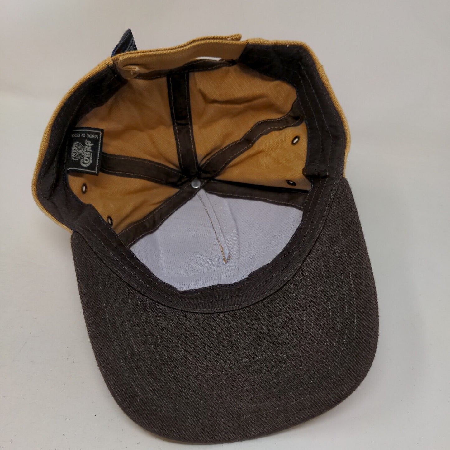 D&D Motors Ford Since 1937 Strapback Hat Tan One Size Vent Holes Cobra