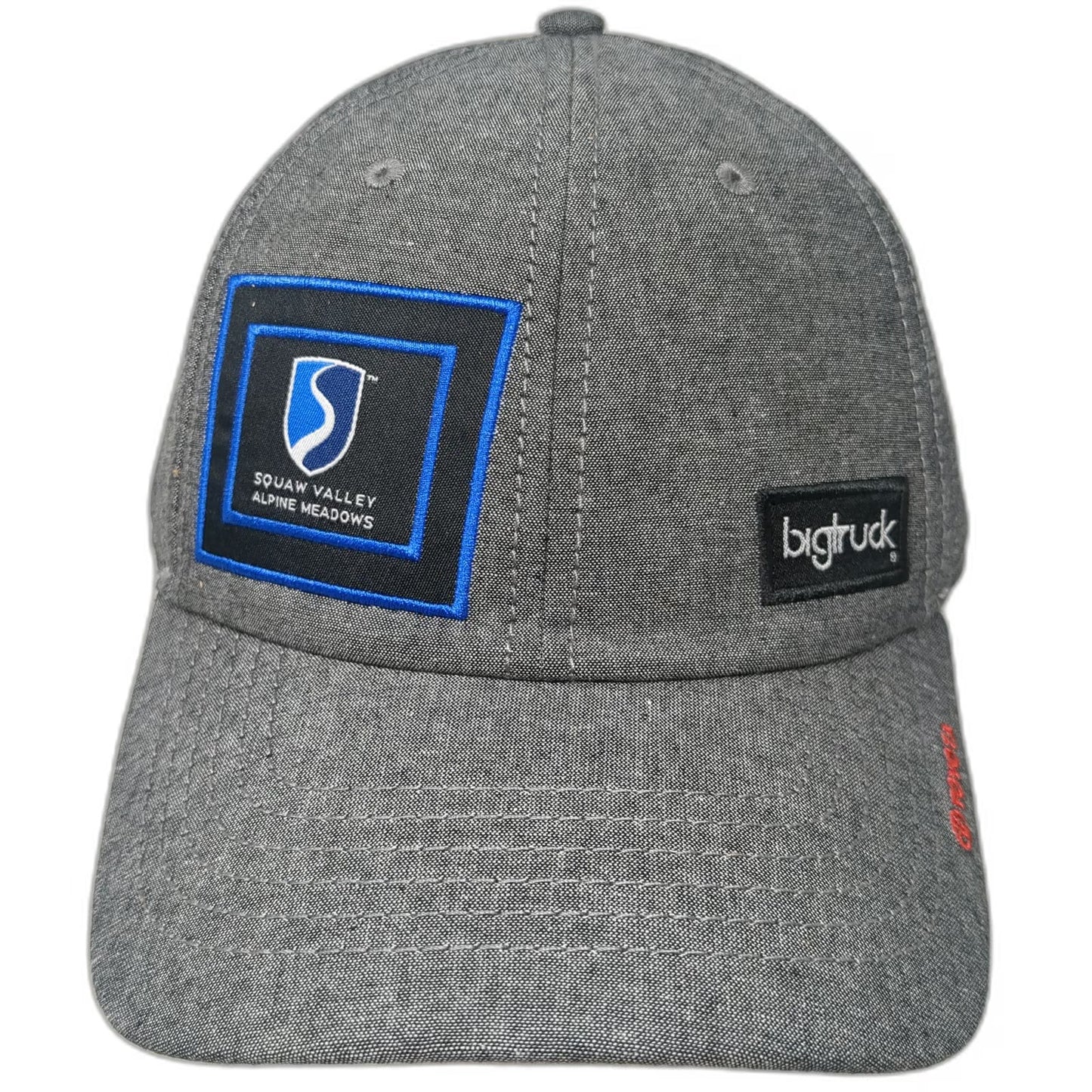 Bigtruck Snapback Gray One Size Squaw Valley Alpine Meadows Toyota Patch Hat