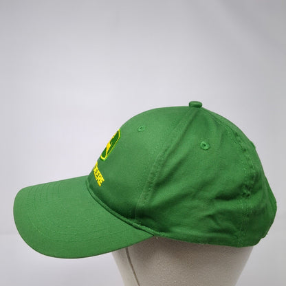 John Deere Logo Snapback Hat Green One Size Adjustable Cotton 6 Panel