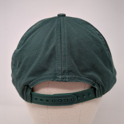 Canada Snapback Hat Green One Size Adjustable Embroidered Patriotic 6 Panel