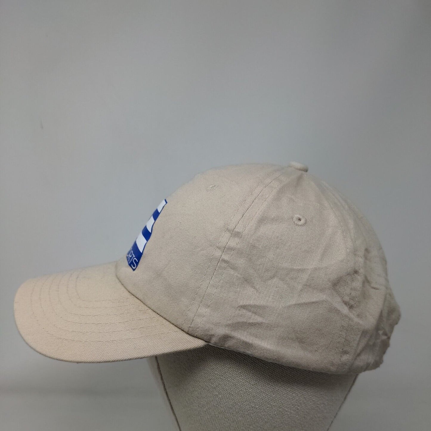 FCA Sports Slideback Hat Tan One Size Adjustable Solid 6 Panel Big X
