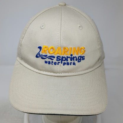 Port & Company Baseball Cap Beige Blue Yellow One Size Strapback Water Park Hat