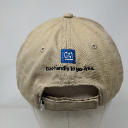 Organic Gas-Friendly To Gas-Free Strapback Hat Tan One Size Embroidered