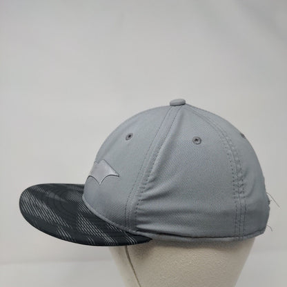 Batman Youth Snapback Hat Gray OSFA Adjustable Vented Holes 6 Panel Under Armour