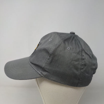 Unbranded Mne's Strapback Hat Gray Adjustable Embroidered P Circle Logo Cotton