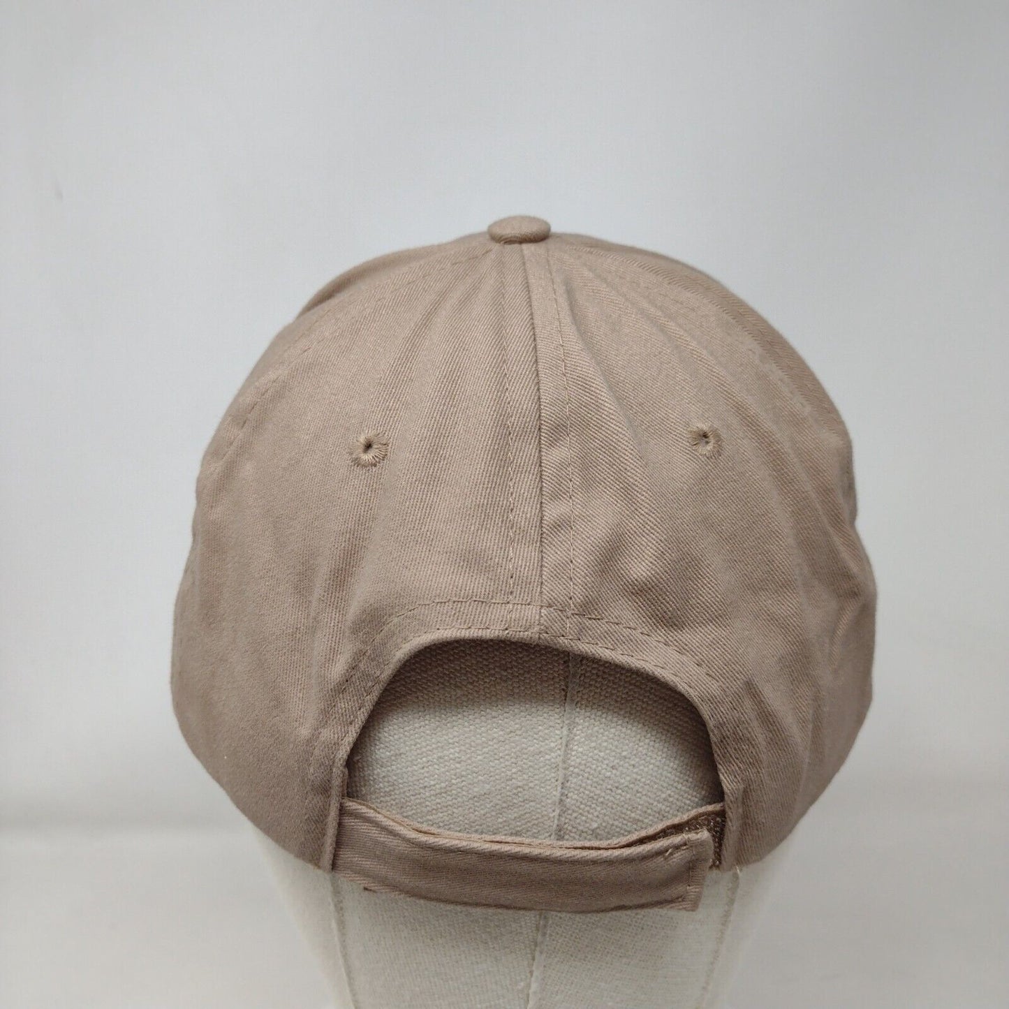 Sun Mechanical Strapback Hat Tan One Size Adjustable 6 Panel Cap America