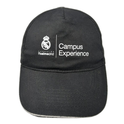 Mkt Real Madrid Soccer 5 Panel Black Hat One Size OS Campus Experience Strapback