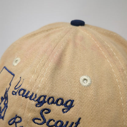 Nissin Cap Baseball Cap Beige Blue OSFM Yawgoog Scout Reservation Rhode Island