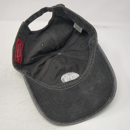 American Needle Baseball Cap Gray One Size SPY Logo Slideback Washed Cotton Hat