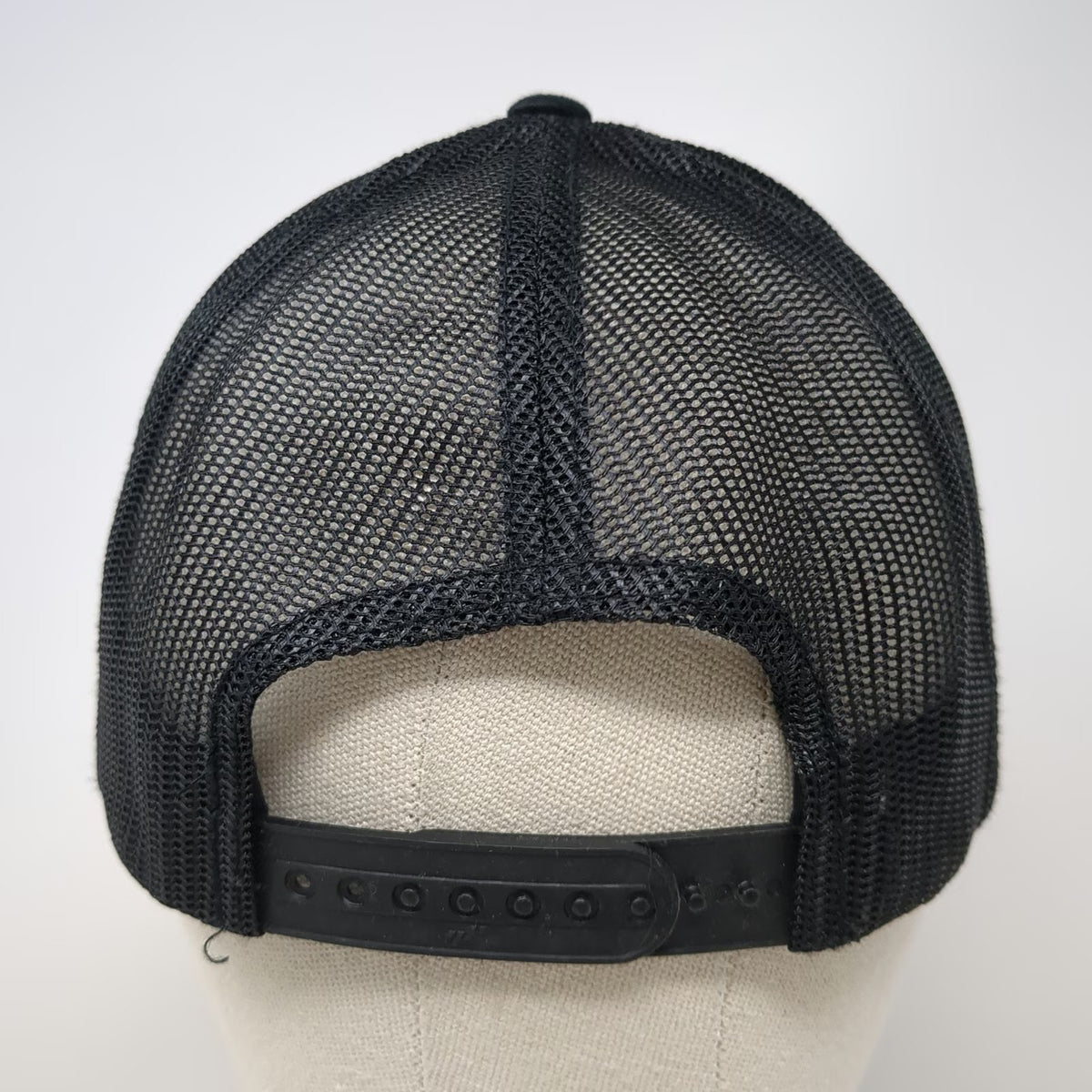 Yupoong Trucker Hat Black One Size Mesh Back Snapback Structured RM F2 EST 1973