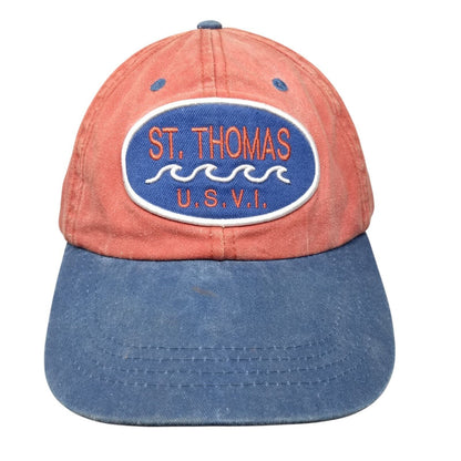 St. Thomas U.S.V.I. Slideback Hat Multi OSFA Adjustable Colorblock
