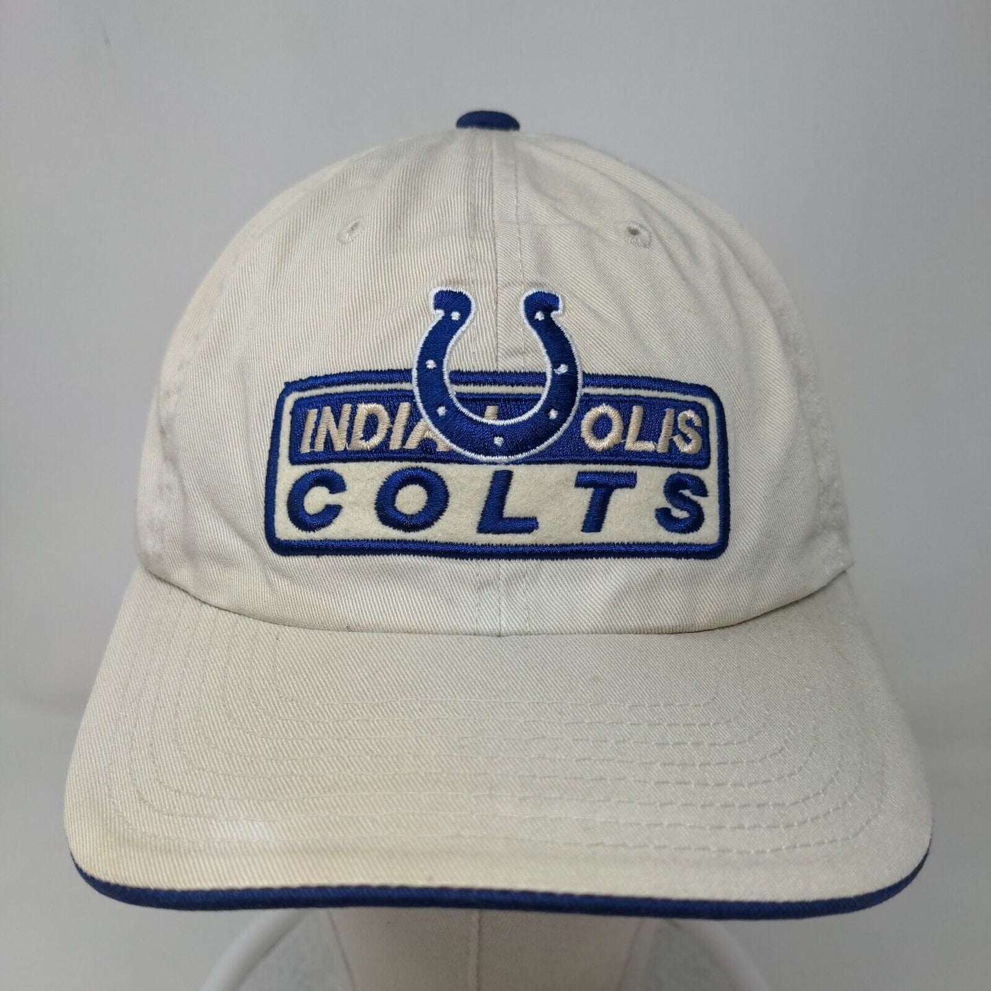 NFL Men's Slideback Hat Tan Size OSFA Embroidered Indianapolis Colts Logo