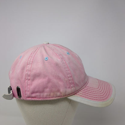 US Polo Assn Slideback Hat Pink One Size Adjustable Embroidered 6 Panel Cotton
