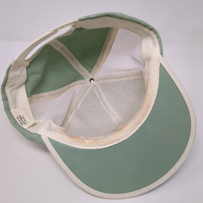 Unbranded Snapback Hat Green L/XL Adjustable Embroidered Breathable Mesh 6 Panel
