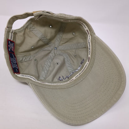Sedona Slideback Hat Tan One Size Adjustable Embroidered 6 Panel Polar USA