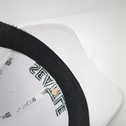 Seattle Snapback Hat White One Size Adjustable Mesh New Era 9Forty