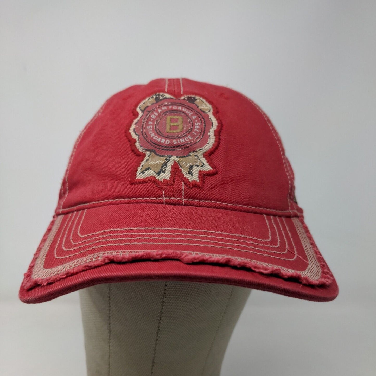 Jim Beam Racing Men's Slideback Hat Red Size OSFA Embroidered Big Logo