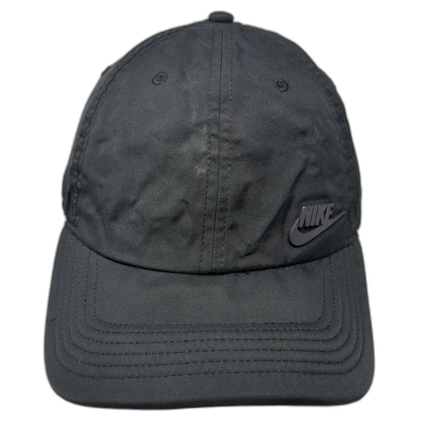 Nike Baseball Cap Black One Size Heritage86 Raised Logo Recycled Polyester Hat