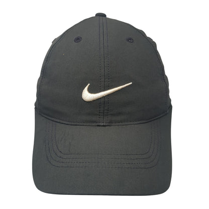 Nike Swoosh Strapback Golf Hat Black One Size Embroidered Outdoor