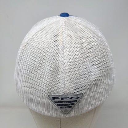 Columbia PFG Fitted Mesh Back Trucker Hat Blue L/XL Colorblock