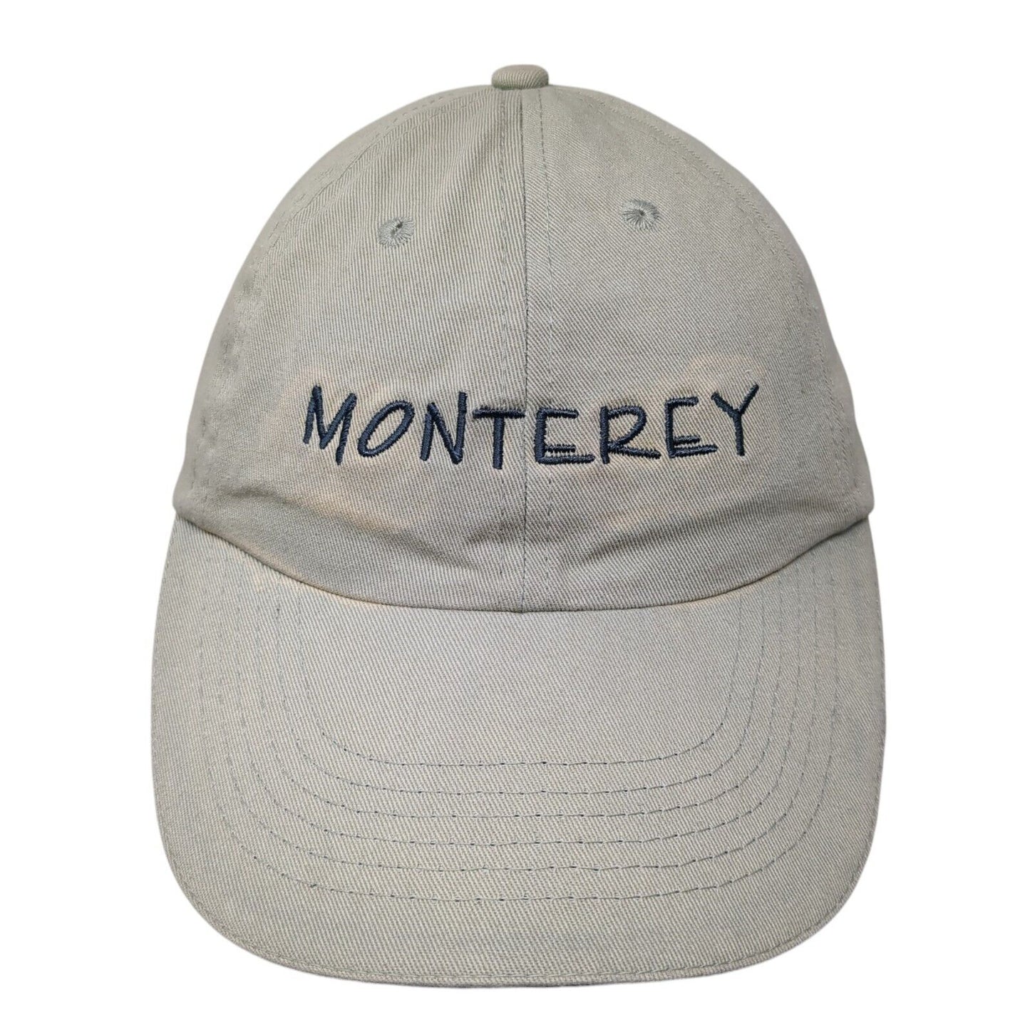 Monterey Slideback Hat Tan One Size Adjustable Embroidered River Beach